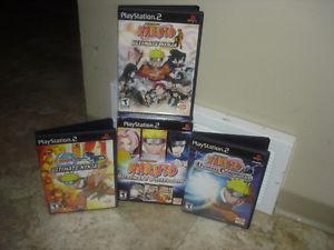 PS2 Naruto Ultimate Collection (3) Games BUNDLE