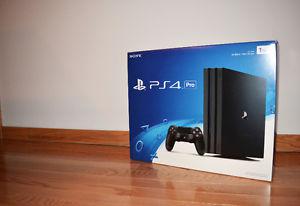 PS4 Pro- Playstation 4 Pro 1TB - New/Sealed - 1 year