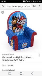 Paw Patrol Toddler Chair