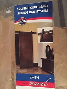 Sliding rail system (barn door style)