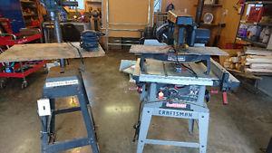 Sold. Drill press, table saw, radial miter saw.