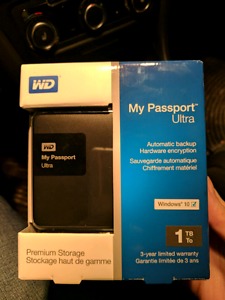 WD 1TB external hard drive