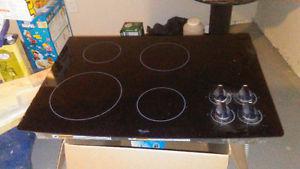 Whirlpool 30 " electric cooktop 4 element