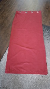 red grommet curtains