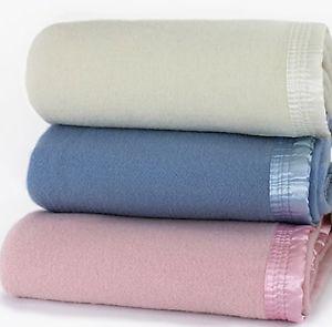 100% virgin wool king size, pink and blue left