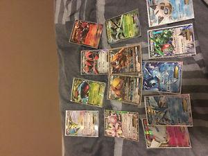 11 ex cards with 2 gx cards for 60$