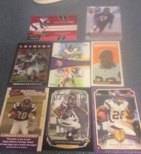 8 Adrian Peterson Football Cards