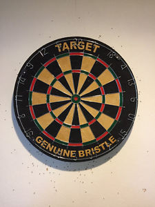 Dart board and darts