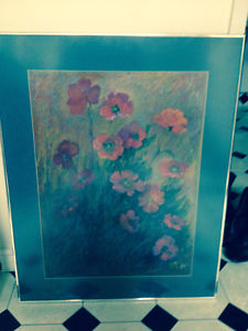 Flower framed picture