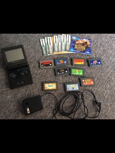 GAMEBOY advance SP with 9 games
