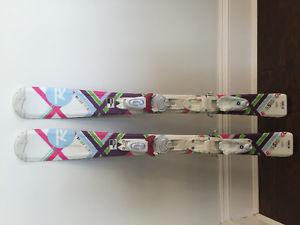 Girls rossignol skis and bindings