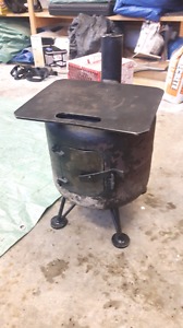 Ice hut wood stove/ propane bottle wood stove