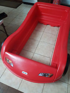 Kids Red Race Car Bed + mattress