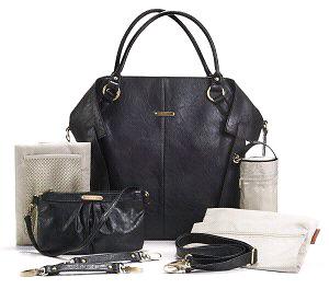 Leather baby bag