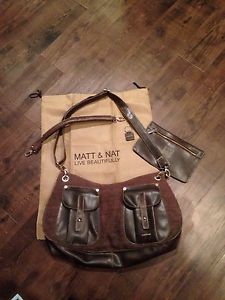 MATT & NAT brown large purse
