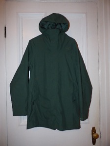 Men's Dark Green ' The North Face ' Rain Coat - worn once