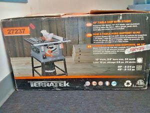 New Taratek 10" Table Saw with Stand (Still in box)