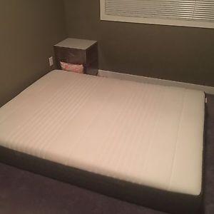 Queen size firm mattress IKEA Haugsvar