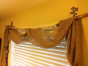 Rustic window curtains