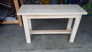 Solid wood console / entrance table