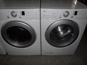 Stackable>LG FRONT LOAD WASHER AND MATCHING DRYER $600.