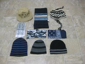 TOQUES,HAT,BANDANAS ETC.All For $10.