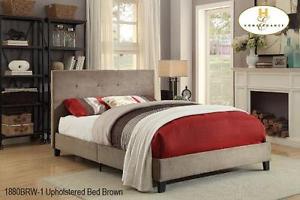 Upholstered bed frame by Mazin