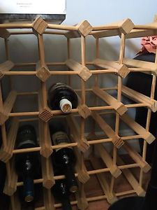 Wooden wine rack $25