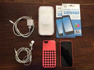 iphone 5c - pink - great condition - was with Bell
