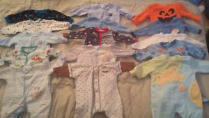 0-3 months baby boy clothing lot