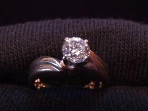 14 K Diamond Ring