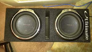 2 10'' Rockford Fosgate Subs  Watts Total With Ported