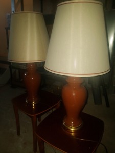 2 Large Table Lamps