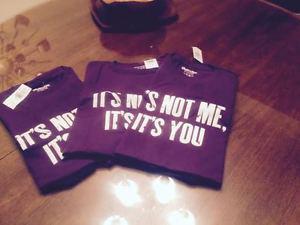 4 BLUENOTE TEE SHIRTS " ITS NOT ME ITS YOU