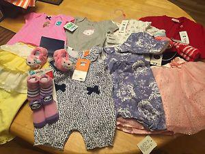 Baby Girl Items All New W/Tags