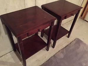 Beside tables