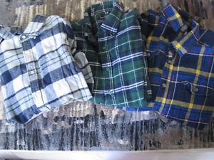 Boys 3 Flannels for $15 Size M