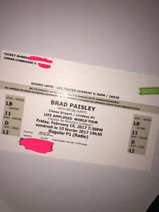 Brad Paisley Moncton Coliseum Feb 10