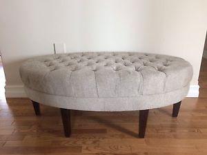 Brand new upholstered ottoman