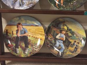 COLLECTIBLE PLATES BY STEWARD SHERWOOD FOR SALE