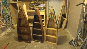 Canoe shelves