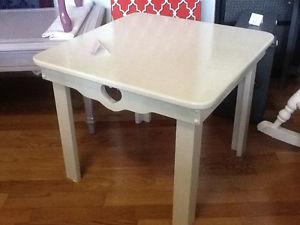 Country cream side table