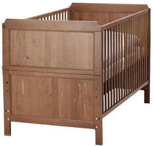 Ikea crib/Toddler bed and dresser/change table and mattress