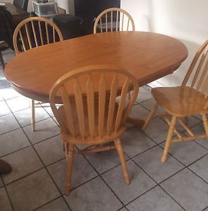 Kitchen table set with 4 chairs