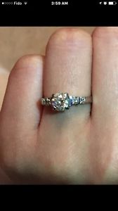 Ladies diamond engagement ring