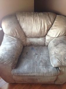 Microfiber Couch and Chair