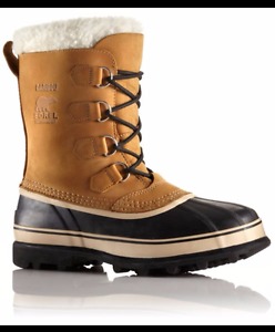 NEW Sorel men's Caribou Winter Boots (buff/chamois) *8 or