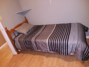 Oak Twin Bed Set for sale