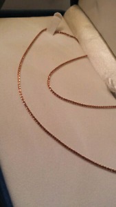 Rose Gold chain  inch 10k