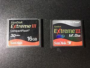 Sandisk Extreme III Compact Flash Memory